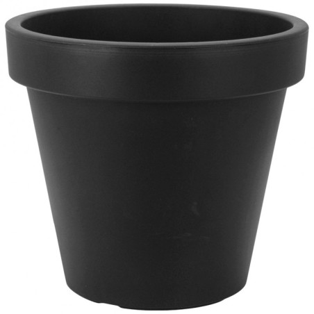 Plastikust aiapott must ümmargune 48 cm | FreshDesign.ee