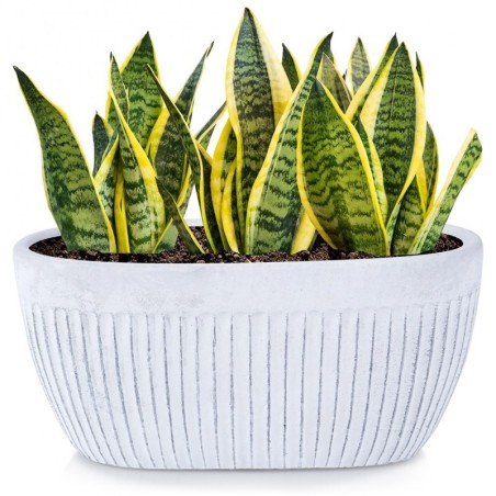 Keraamiline lillepott valge 26x13 cm