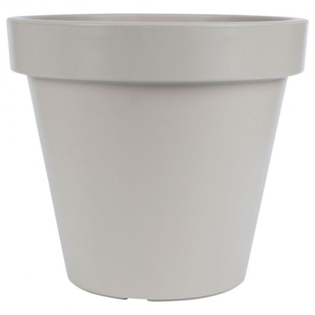 Plastikust aiapott, beež, ümmargune, 39x35 cm | FreshDesign.ee