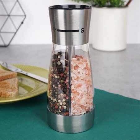 Kahene terasest soola- ja pipraveski 18 cm