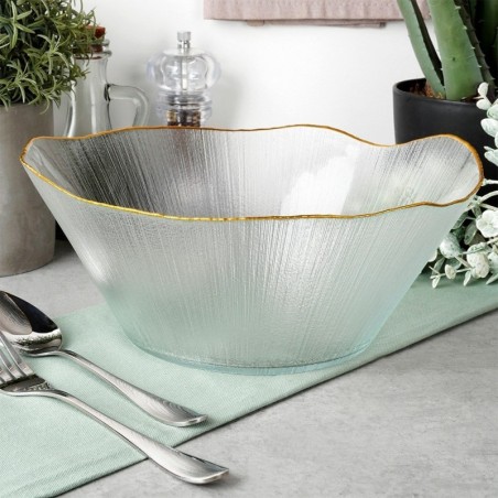 Salatikauss klaaskuldne 27 cm, 2,8 l