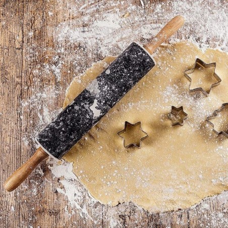 Metallist pöörlev taignarull 46 cm