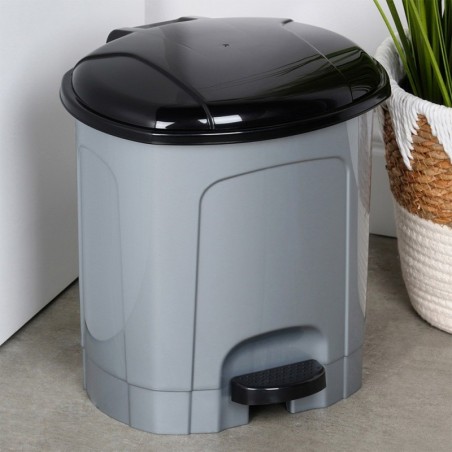 Pedaali prügikast plastik hall 5,5 l