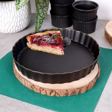 Mustast portselanist koogivorm 25 cm