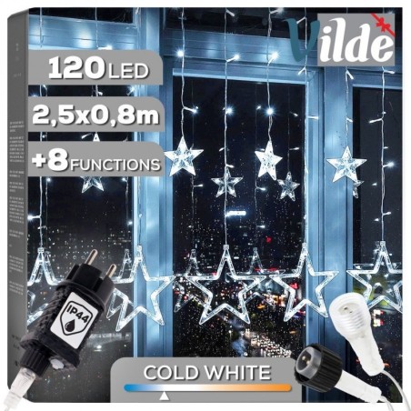 Välisvalgusti kardin 120 LED 2,5 m