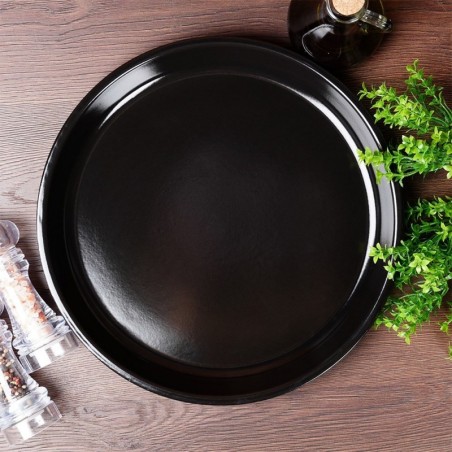 Ümmargune terasest grillpann, must, 35 cm | FreshDesign.ee