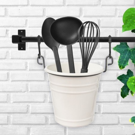 Rippuv köögitarvete konteiner valge RADKA