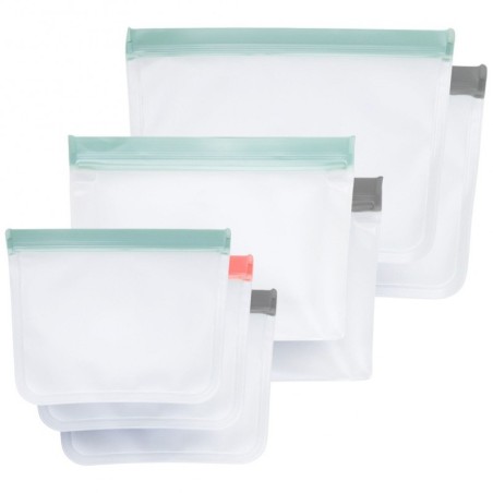 Tõmblukuga kotid toidule 1 / 1,2 / 1,6 l 7 tk. | FreshDesign.ee