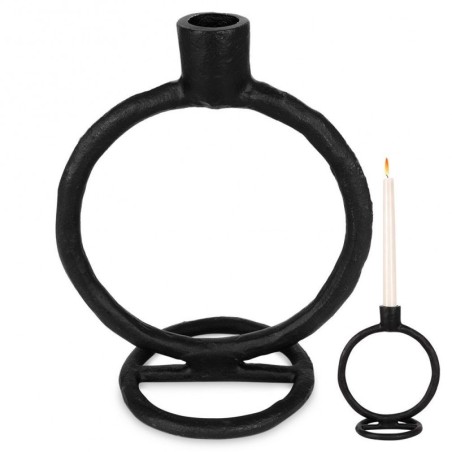 Alumiiniumist küünlajalg must 19 cm | FreshDesign.ee