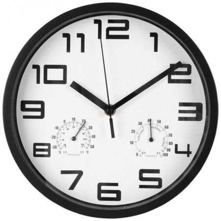 Valge seinakell termomeetri ja hügromeetri... | FreshDesign.ee