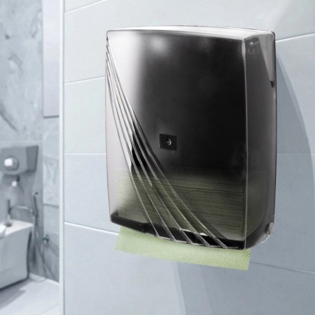 ZZ paberrätikute dosaator, läbipaistev, 26,5x10,5x31 cm