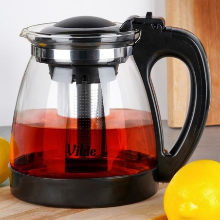 Teekann teetõmmisega, klaas, 2 l