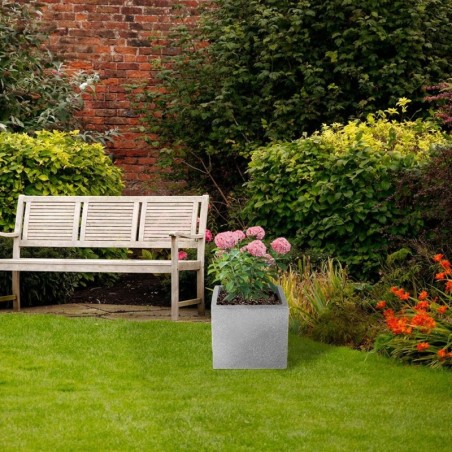 Plastikust aiapott, hall, kandiline, 20x17,5 cm | FreshDesign.ee