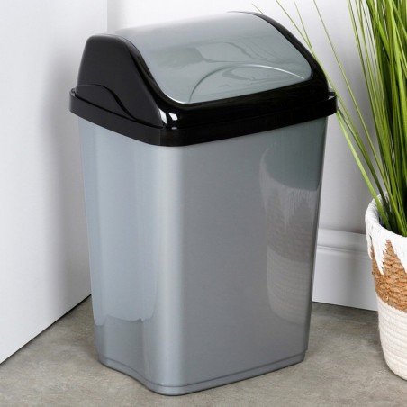 Plastikust prügikast hall 16 l
