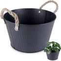 Metallist lillepoti kate must 25x15 cm | FreshDesign.ee