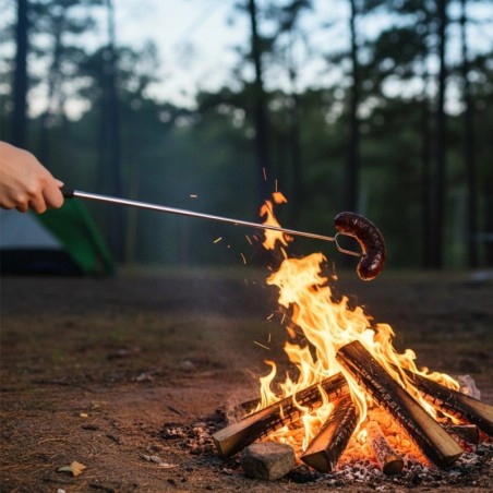 Terasest pikendatav lõkkepulk, 24-72 cm