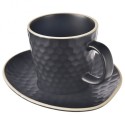 Keraamiline tass alustassiga must TEA TIME... | FreshDesign.ee