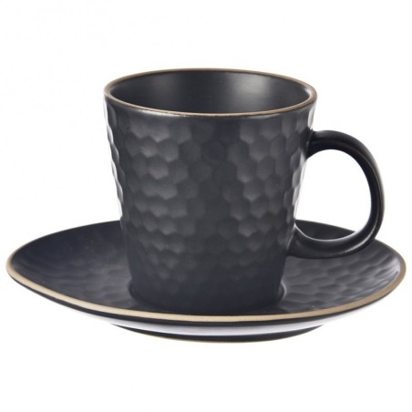 Keraamiline tass alustassiga must TEA TIME... | FreshDesign.ee