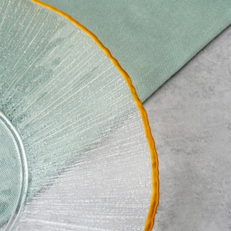 Õhtusöögitaldrik madal klaaskuldne 28 cm | FreshDesign.ee