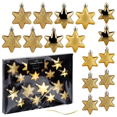 Purunematud jõulukaunistused tähed kuldsed... | FreshDesign.ee