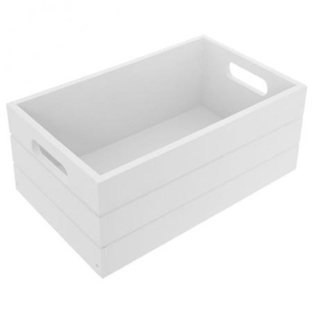 Puidust hoiukast 31x21x13 cm, valge | FreshDesign.ee