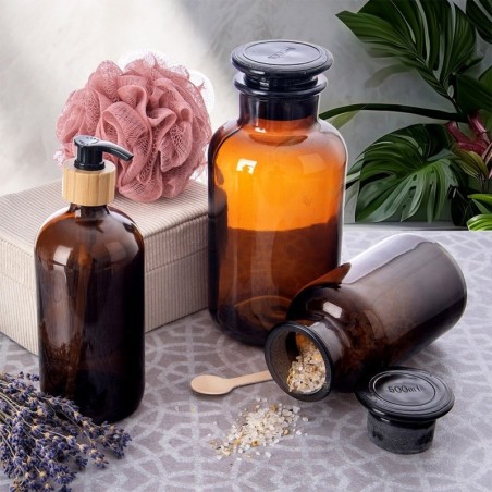 Säilituspurk klaas pruun korgiga 1 l | FreshDesign.ee