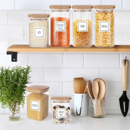 Klaasnõu kaane ja tihendiga 1,1 l