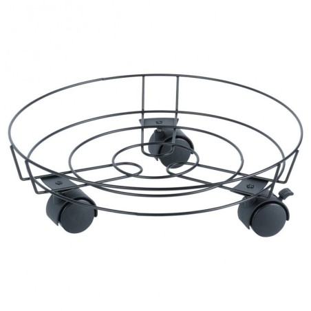 Metallist lillepoti alus ratastel 31,5 cm | FreshDesign.ee