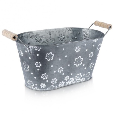 Metallist lillepoti kate, lilled, 29,5 cm | FreshDesign.ee