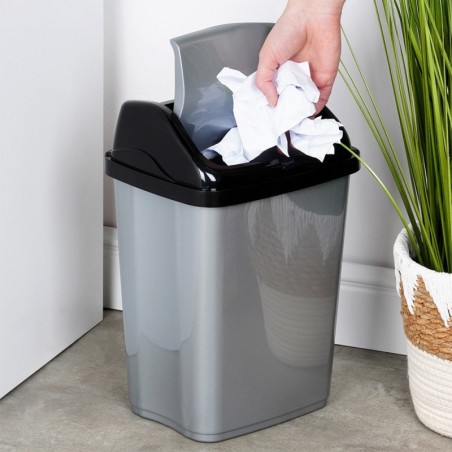 Plastikust prügikast hall 10 l | FreshDesign.ee