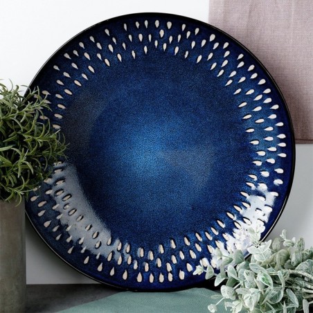 Taldrik, keraamiline, madal, meresinine, 28 cm