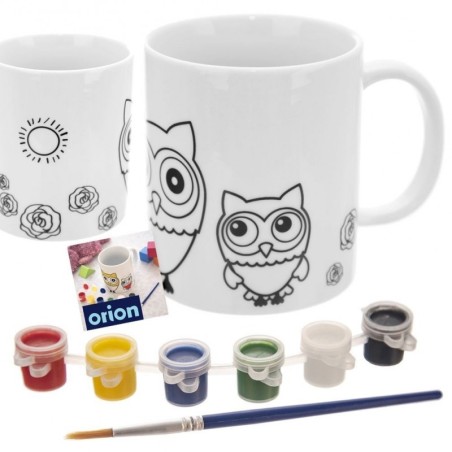 Maalitops värvidega, portselan, öökull, 330 ml | FreshDesign.ee