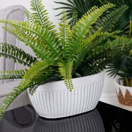 Keraamiline lillepott valge 20x11 cm