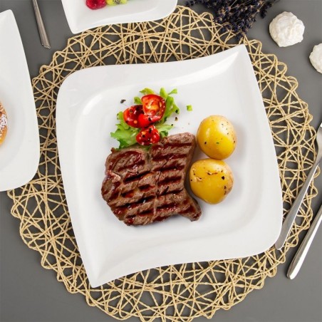 Õhtusöögitaldrik portselan MONA 25x25 cm