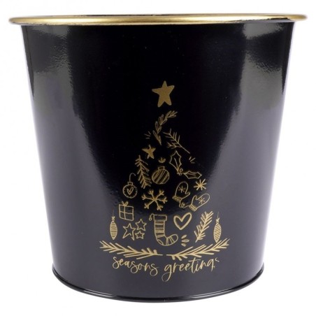 Metallist lillepoti kate must 20,5x18 cm | FreshDesign.ee