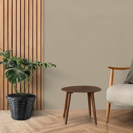 Punutud lillepoti kate must 30x25 cm