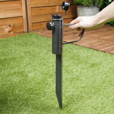 Aia vihmavarju alus, metallist, sisse sõidetud, 42,5 cm