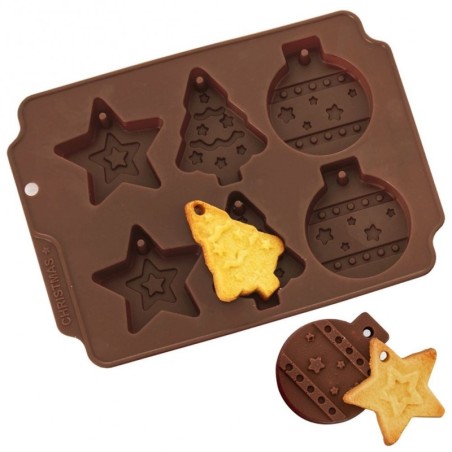 Jõulu pruun silikoonist küpsisevorm | FreshDesign.ee