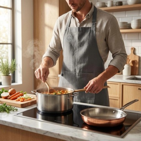 Hall seotav puuvillane köögipõll