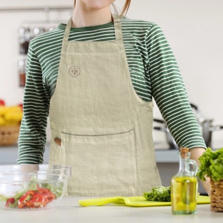 Roheline kinnine puuvillane köögipõll ROHEKAS | FreshDesign.ee