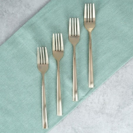 Terasest magustoidukahvlid, kuld, 4 tk.