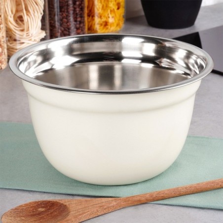 Valge terasest köögikauss 22 cm, 2,6 l