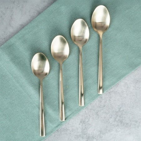 Terasest teelusikad 4 tk, kuld