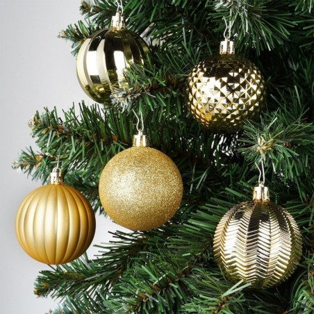 Purunemiskindlad jõuluehted, kuld, 6 cm, 25 tk.