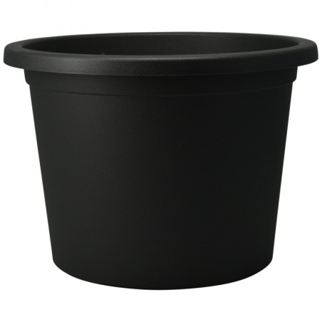 Plastikust aiapott must ümmargune 39 cm | FreshDesign.ee