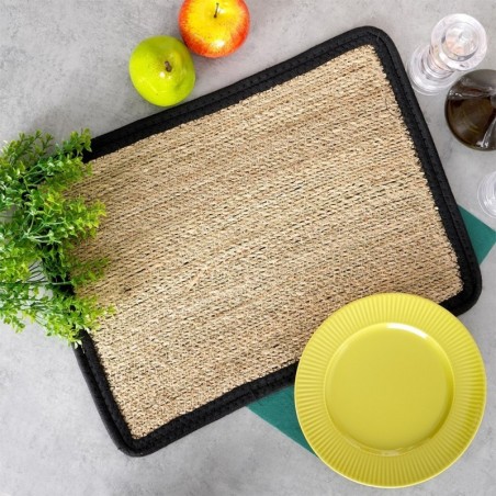 Naturaalne ristkülikukujuline lauamatt 46x35 cm