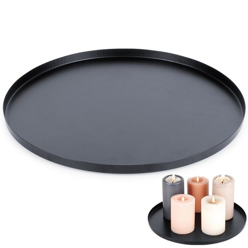 Dekoratiivküünalde alus, metall, must, 30 cm | FreshDesign.ee