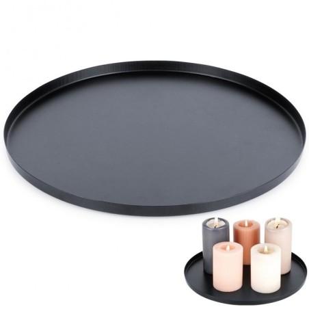 Dekoratiivküünalde alus, metall, must, 30 cm | FreshDesign.ee