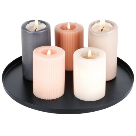 Dekoratiivküünalde alus, metall, must, 30 cm | FreshDesign.ee