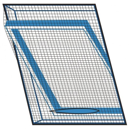 Sääsevõrk katuseaknale must 140x120 cm